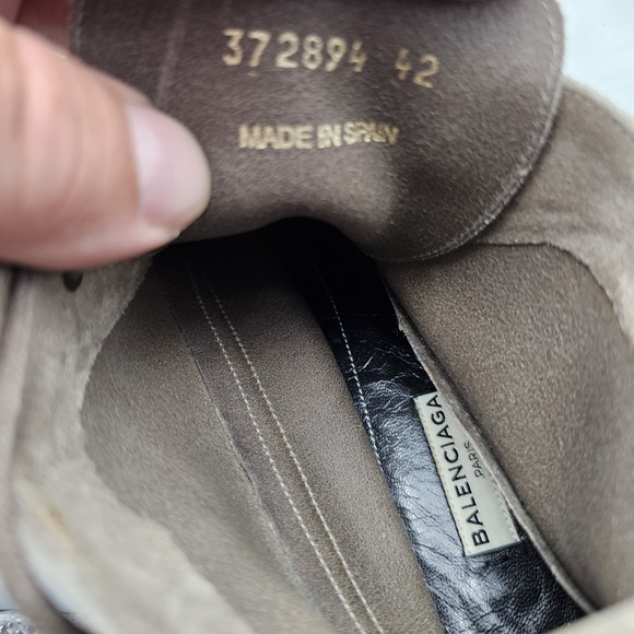 Balenciaga Men\'s Size 42/ 9 US EUC Suede Chukka Espadrille Boots Made in Spain main image 6
